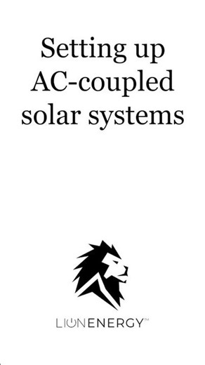 Setting up AC-coupled solar systems
