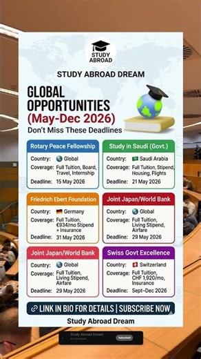 These Scholarships Pay for EVERYTHING #studyabroad #fullyfunded
