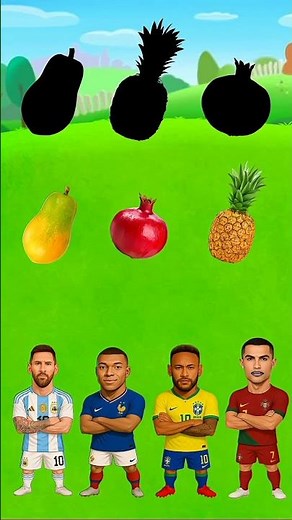 Messi vs neymar vs ronaldo #cartoon