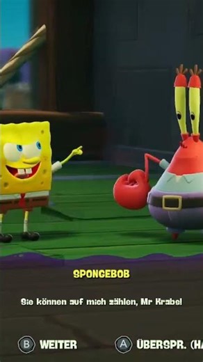 SpongeBob is cleaning