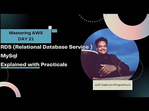 Day 21 RDS MYSQL | ‪@SaiKirannPinapathruni‬