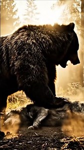 Bear vs Wolf — Brutal Forest Battle | Final 4K #animals #wildlife