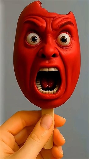 He melted the 😲Evil Ice Cream in a frying pan🍡😬😬😬😬😬🤤🥲