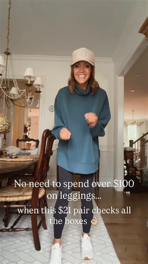 Laura Godfrey on Instagram: "I’ve tried em all, yall. As a self proclaimed legging expert, I’m here to tell you that you can save yourself a lot of time and money and just grab a pair (or two 👀) of these. I love that they’re seamless on the side. They’ve got great compression, they hold their shape, the come in several colors, and there on sale for $21 today. This pullover feels like spanx and it’s also on sale today for $28 🎉 comment SHOP and I’ll message the links to shop! . . . #casualstyle