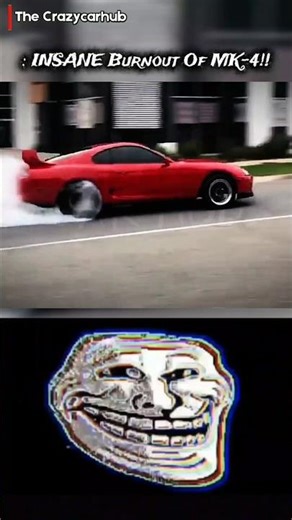 "INSANE Burnout Of Supra MK-4 ☠️💨"