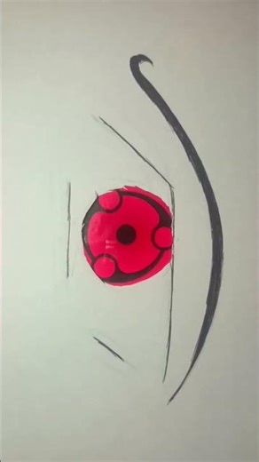 sharingan edit #drawing #naruto #sharingan #viral #art #shorts
