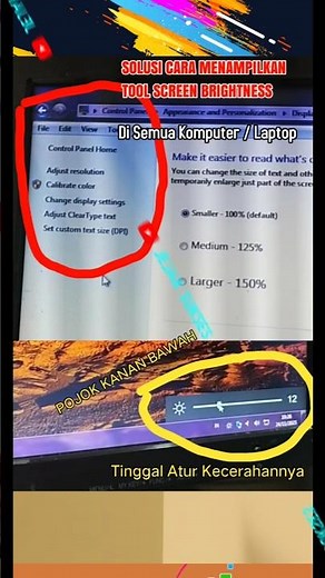 How to Make Screen Brightness Appear on a Computer / Laptop adjust brightness #bright #tutorial #...