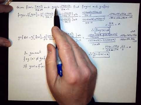 Chapter 9-Combination of Functions: Composite Function & Inverse Sec. 5C | MHF4U1-Advanced Functions