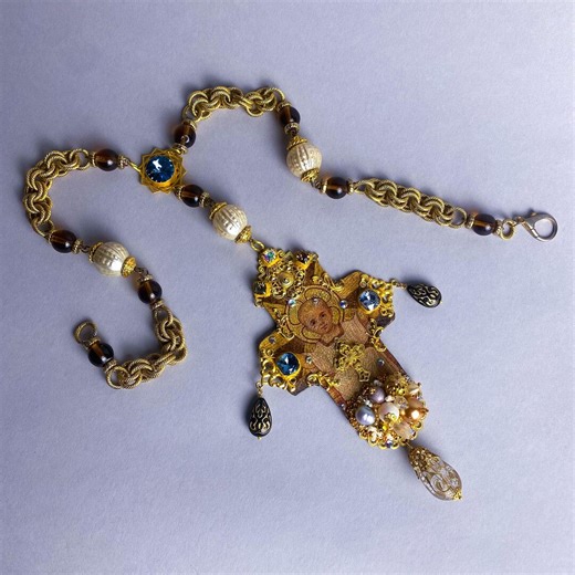 Cross-pendant "byzantium" in Religious Baroque Style - Etsy