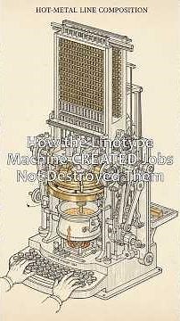 How the Linotype Machine CREATED Jobs Not Destroyed Them #Labor #History