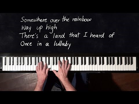 "Over the Rainbow" Sing-a-long Voice & Piano TUTORIAL