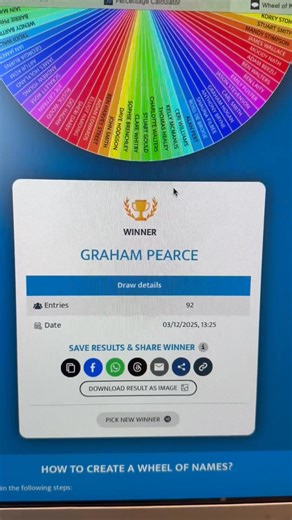 Congratulations Graham Pearce 👏 Graham Pearce please contact us via the contact form on the website with a screenshot of your Facebook profile and also confirming the email address you have registered with Trade Tool Giveaways 👍👍👍 | Trade Tool Giveaways