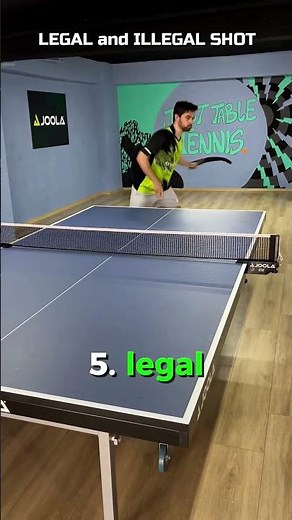LEGAL and ILLEGAL SHOT IN TABLE TENNIS #shorts #tabletennis #short