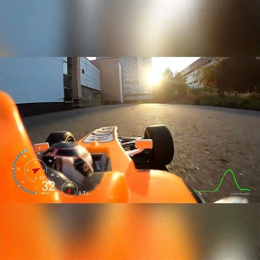 F1 RC car - Max Speed - GoPro telemetry