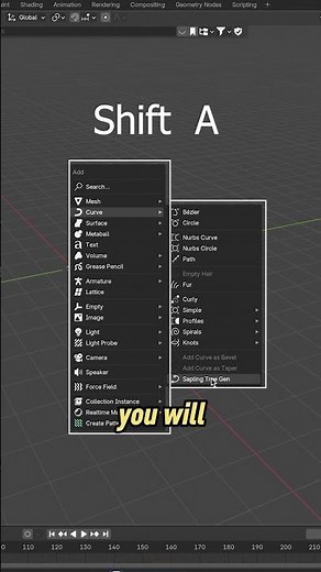 How I Made This Tree in Blender in 30 Seconds 🌳