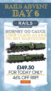  Hornby's beautiful model of the LNER Class A3 4-6-2 is now a whopping 46% off for today's advent calendar deal! Act fast to get yours. | Rails Of Sheffield | Facebook