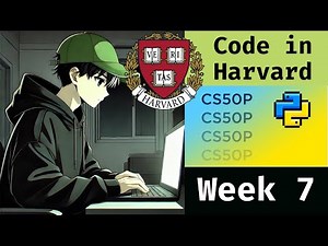 🔴 LIVE CS50 Python | Log 77| Week 7 | Studying with Harvard for 1 Hour
