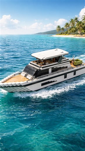 @creativeblocks_1 on Instagram: "Just built a luxury LEGO yacht MOC and I'm sailing straight into the weekend 🚤✨ #lego #legomoc #legoboat"