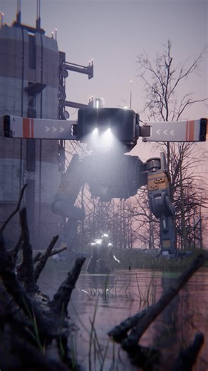 Karl Gryc on Instagram: "Dabbled in animation with my scanner mech, leveraging DaVinci Resolve and Pixabay for audio, testing out procedural camera framing techniques #b3d #blender3d #scififantasy #mech #animation"