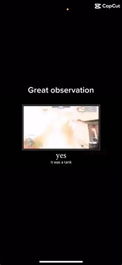 Great observation #Funny #Meme #Short #CapCut #Tank #Recommended #Viral ￼