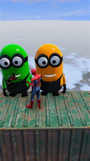 GTA 5 Epic Sky Ragdolls Spiderman Jump/Fails Ep 213 #shorts #gta