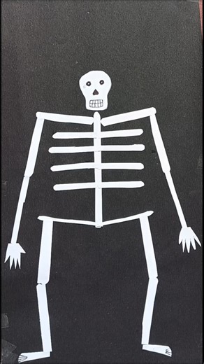 Simple way to make a skeleton::#shorts#viral#trending