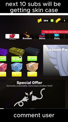 subs only! #roblox #givaway #rivals