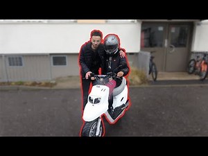 I'M GIVING MY LITTLE BROTHER HIS FIRST SCOOTER FOR HIS BIRTHDAY