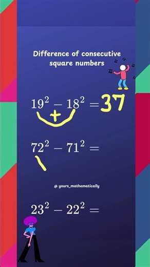 Difference of consecutive square numbers