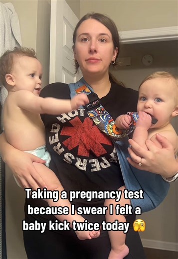 I also do have an IUD since my 6 week postpartum appointment in Feb #twins #fraternaltwins #twinmom #pregnancytest