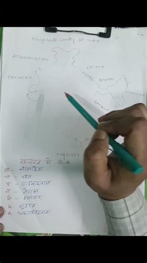 Easy tricks for neighbour country of india #geographythroughmaps