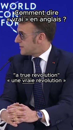 🇬🇧 Comment dire « vrai » en anglais avec Macron ? 😎