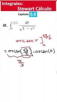 41) Integrales Definidas Con Raices y potencias Cálculo Stewart Capítulo 5.4 Ejercicio 41