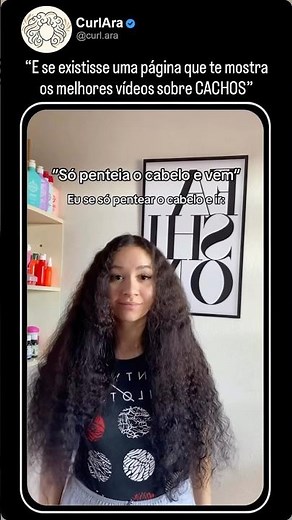 É SÓ PENTEAR CACHEADA… #shorts #cachos #cachosbrasil #curlyhair