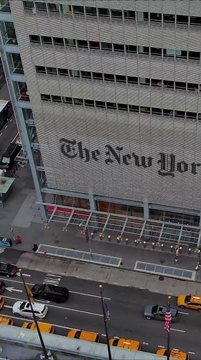 Drone New York Times Building, NYC