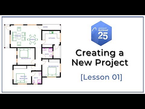 Lesson 01 - Create a New Project [ArchiCAD 25 Basics]
