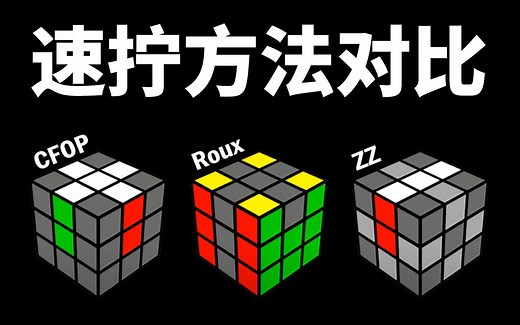 【J Perm】速拧方法对比｜CFOP/桥式/ZZ