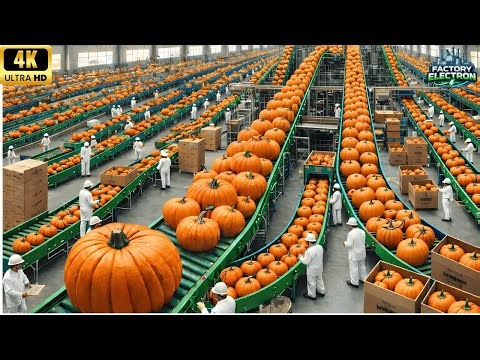 Inside the Largest High Tech Pumpkin Factory You've Never Seen Before Full Process