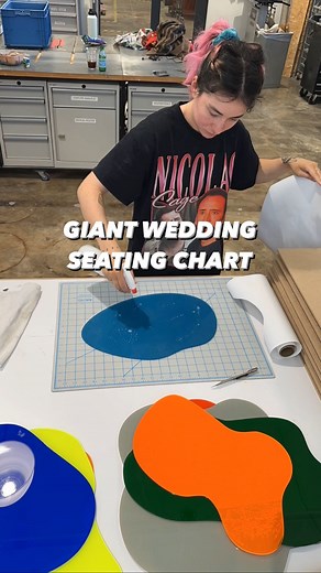 665K views · 3.7K reactions | Building a massive custom wedding seating chart  This was a day of problem solving but everything is figured out for the next stage of the process! The clients asked for the sculpture to be easily transportable so @grundle_head devised a plan to allow for the whole piece to be broken down and put back together so they can get more uses out of it for any future parties they might have | Tay BeepBoop | Facebook