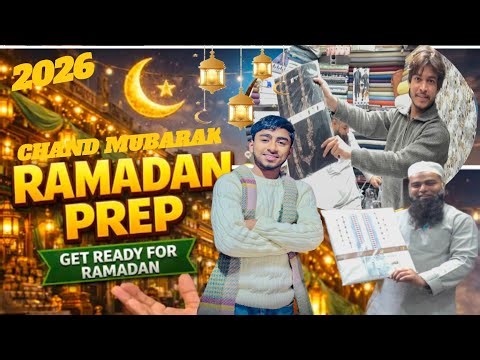 Ramadan Prep 2026: Chand Mubarak & Shopping Vlog! 🌙✨ Ramadan 2026 Ki Taiyari: Chand Mubarak Sabko🌙🛍️