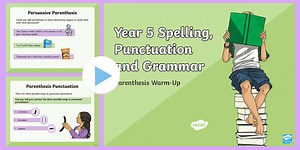 KS2 Parenthesis Warm-Up PowerPoint