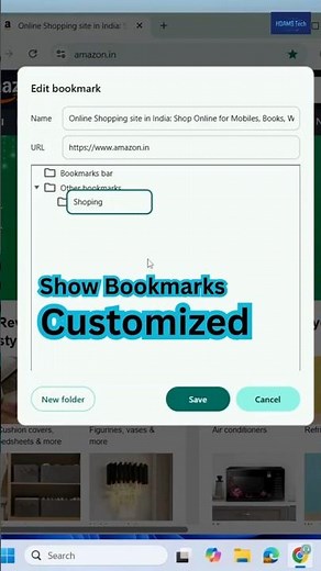 “Organize Chrome Bookmarks FAST! 🔥 | Customize & Access Websites Easily” #hdamstech #shorts #viral