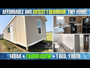 14X44-“Fairmeadow” CUTE AND AFFORDABLE 1 Bed Manufactured Tiny Home | Full Mobile Home Tour!
