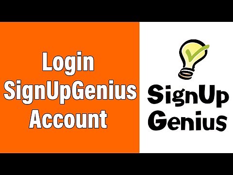 SignUpGenius Login 2022 | Sign Up Genius Account Login Help | SignUpGenius.com Sign In