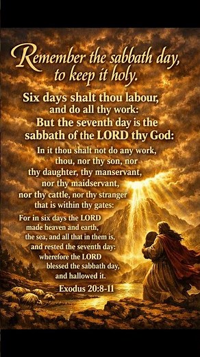 #4 “Remember the Sabbath: A Holy Rest” Exodus 20:8-11