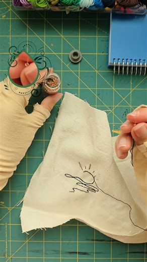 Making an Embroidery for Notebook Cover