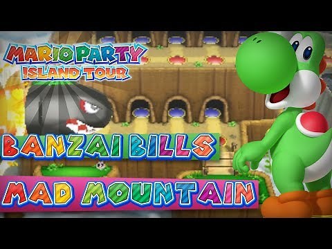 Mario Party Island Tour - Banzai Bill's Mad Mountain (4-Player)