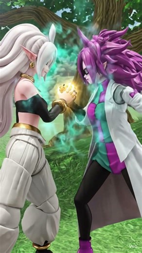 Android 21 (Human form) and Android 21 (Majin Form) fuse