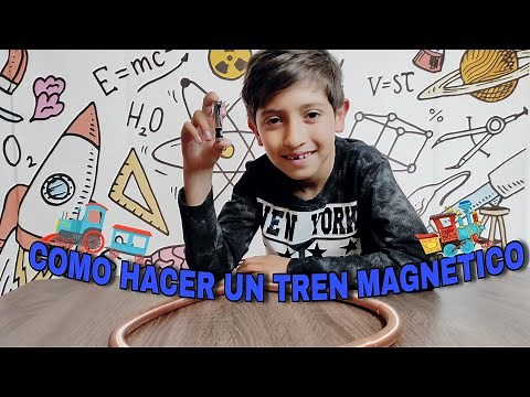 CÓMO HACER UN TREN MAGNETICO EN CASA | EXPERIMENTO | MAGNETISMO