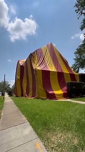 When your homes gets infested with termites in New Orleans, you get the big circus tent on your house 😬 🥴 🎪 Thank you to the folks that own this historic home for taking great care of it!! I appreciate your efforts to preserve this old house for generations to come